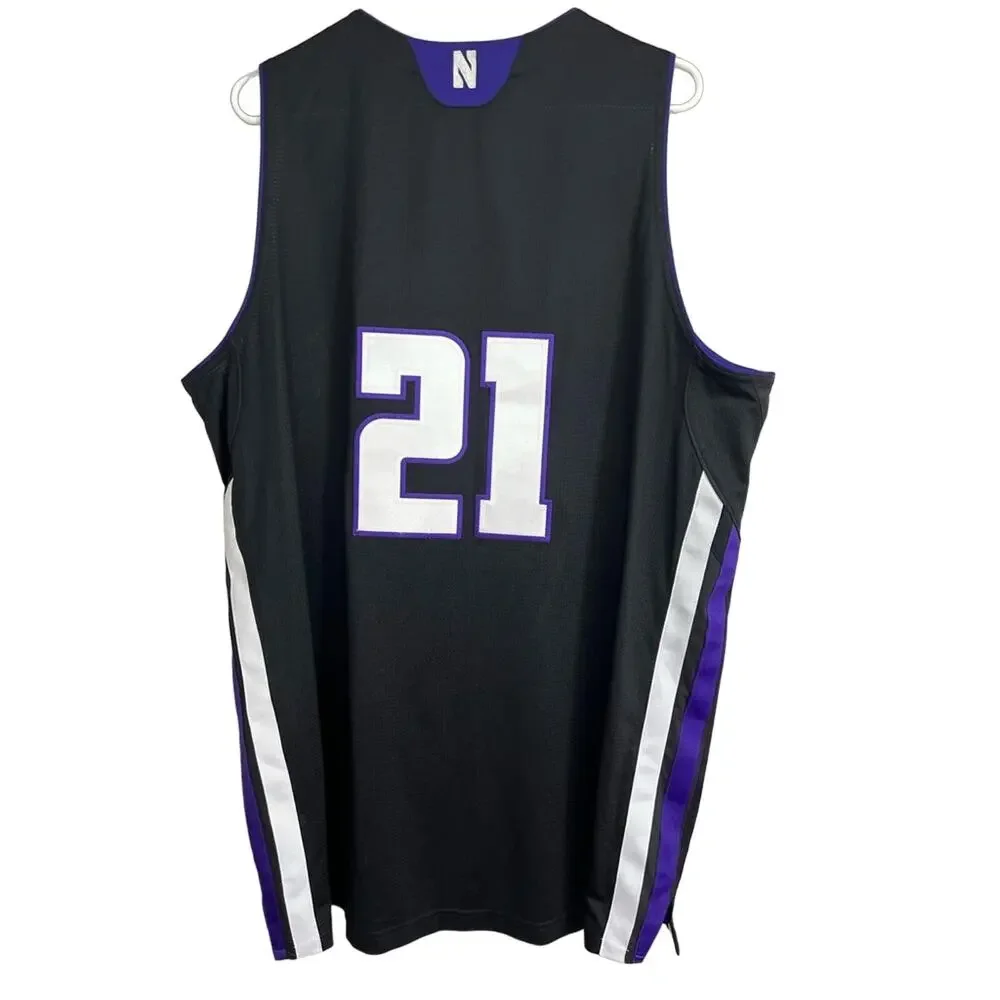 Authentic Vintage Adidas Northwestern Croatian Ivan Peljusic Basketball Jersey